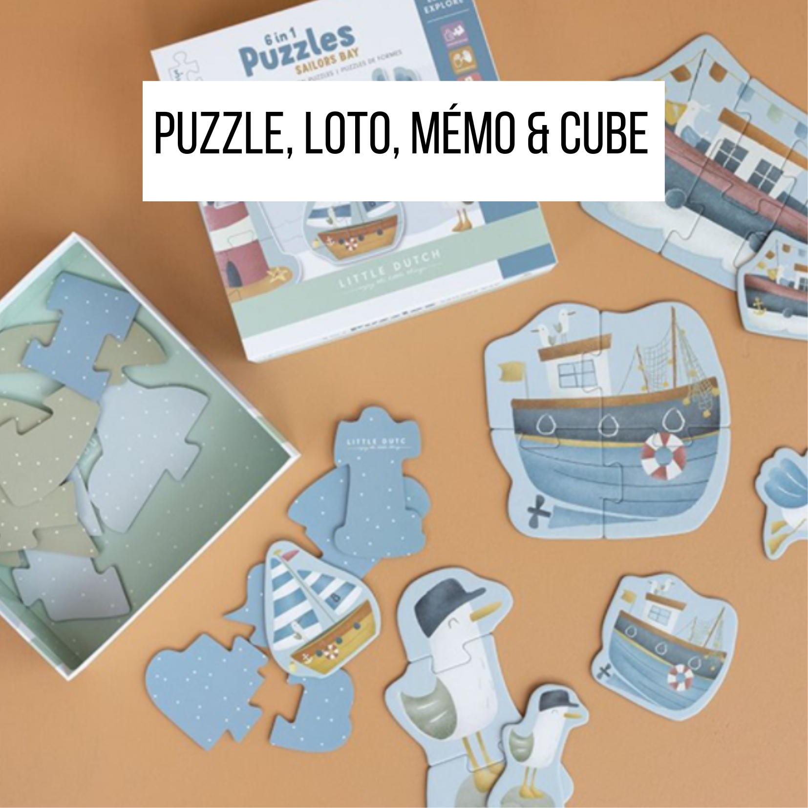 puzzle loto mémo cube jeu société enfant activité