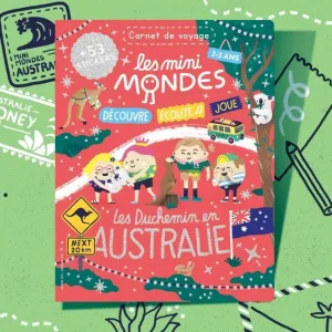 carnet voyage magazine enfant découverte aventure activité autocollant recette mini mondes australie