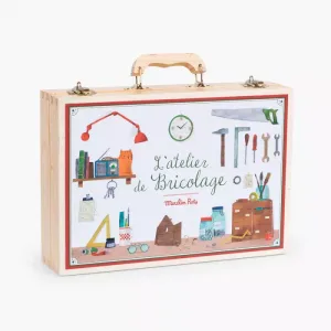 Grande valise bricolage (14 outils) Moulin Roty