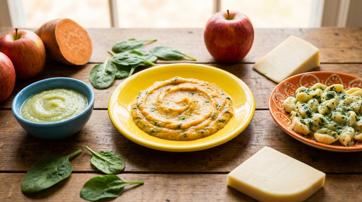 découvrez comment associer les épinards avec d'autres aliments pour que bébé les accepte plus facilement et apprécie ses repas.