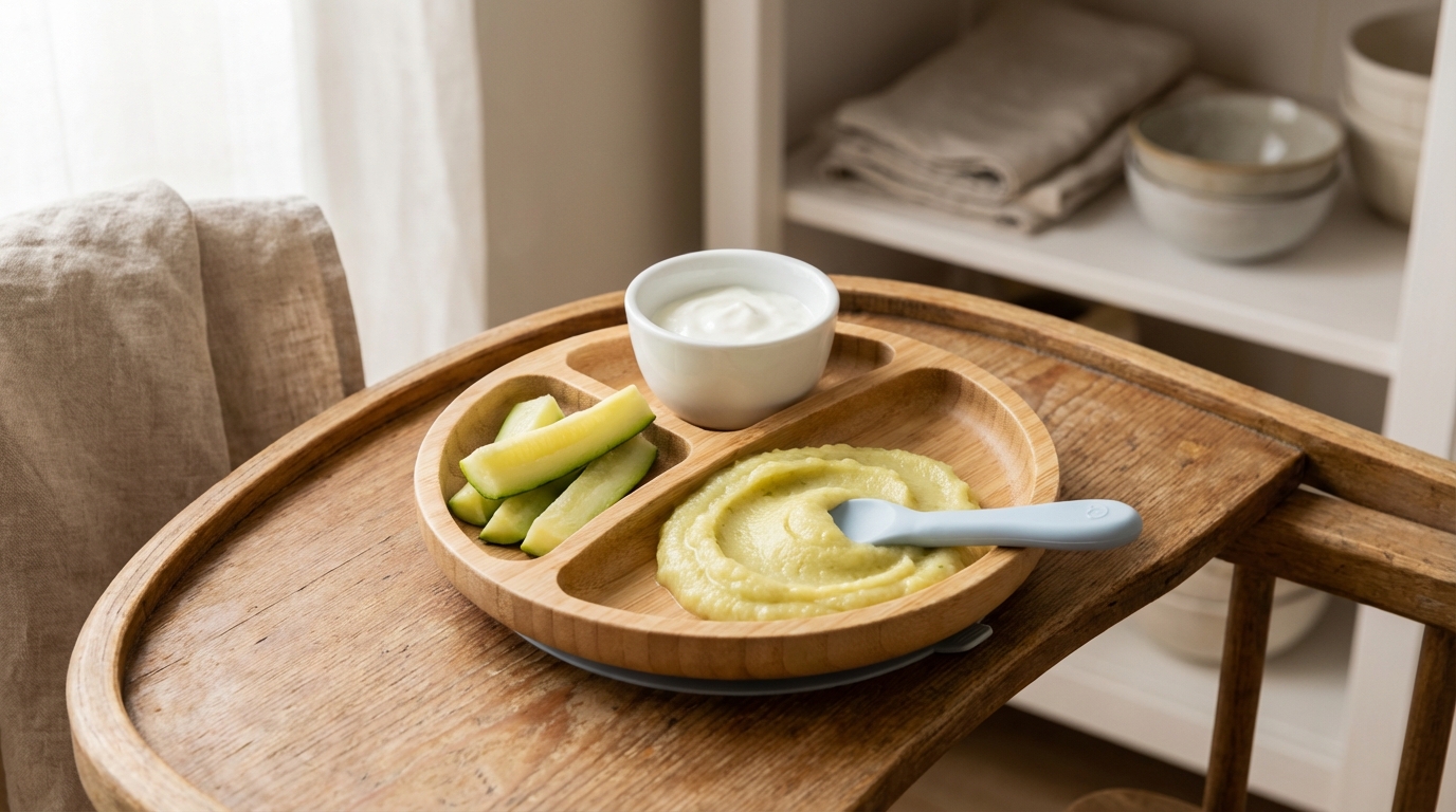 découvrez comment cuisiner la courgette pour bébé en l'associant à des aliments nutritifs pour un repas équilibré et savoureux.